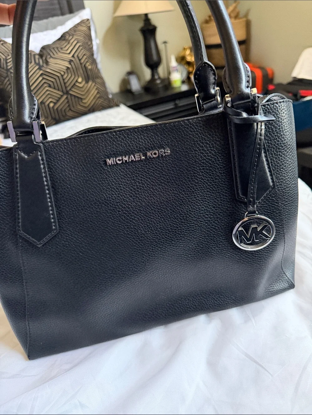 Michael Kors structured pebbled